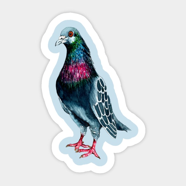 Seymour the Pigeon Sticker by Bridgetdav